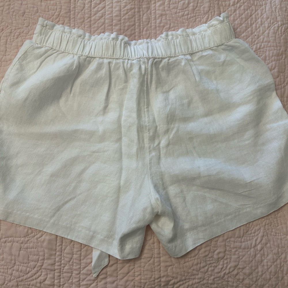 Lilly Pulitzer Cream High Waist Tie Shorts - Picture 3 of 3